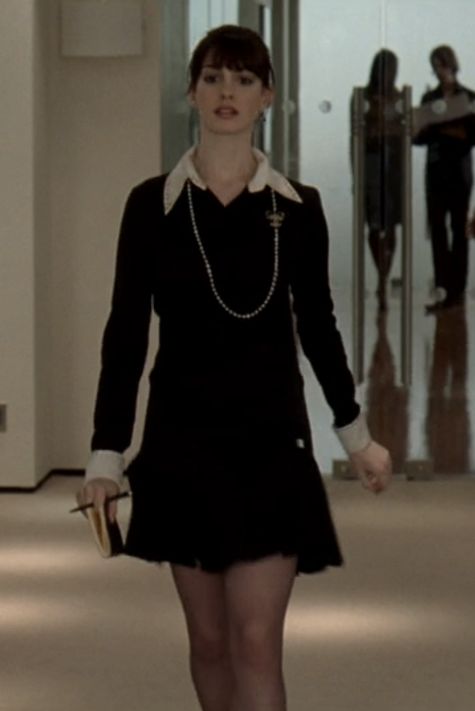 Office hallway shift dress