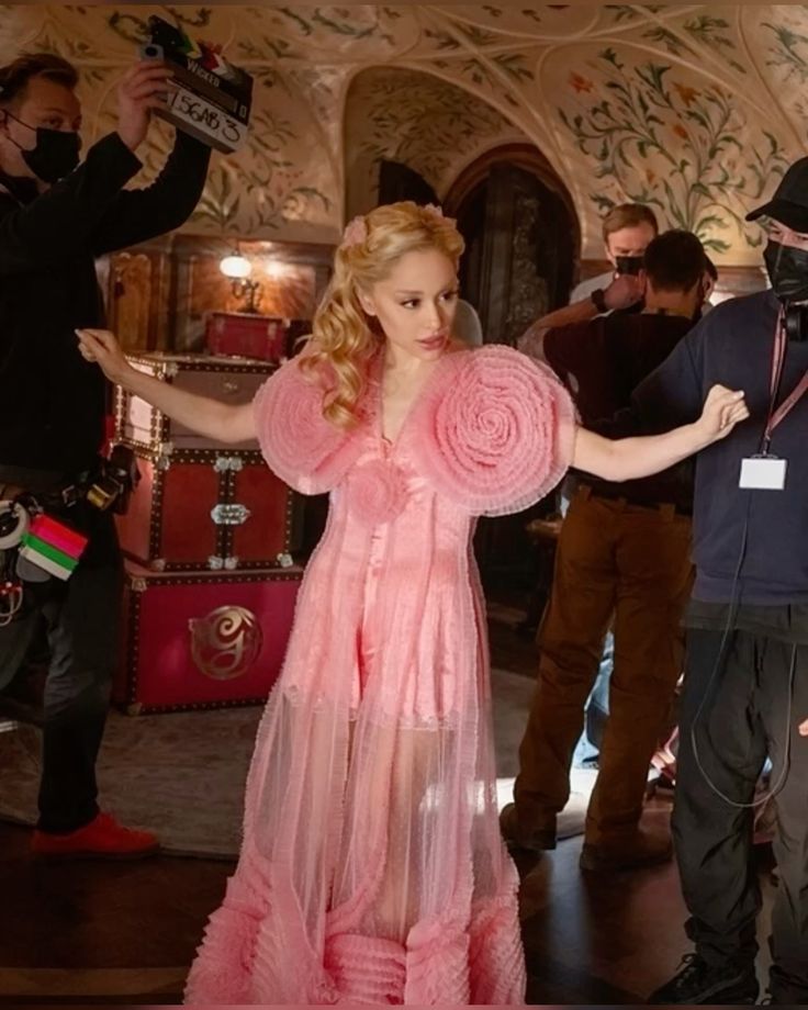 Behind-the-scenes ruffled robe