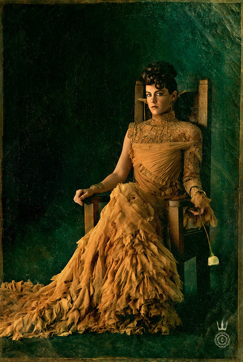 Tattered gold gown, Capitol portrait