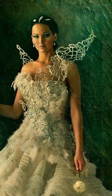 Fire gown, twirl reveal