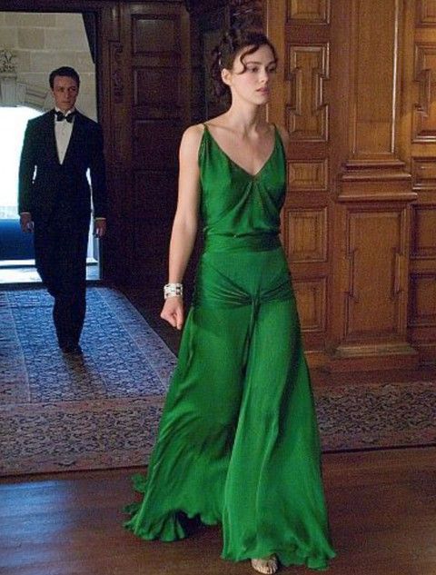 Emerald green backless gown