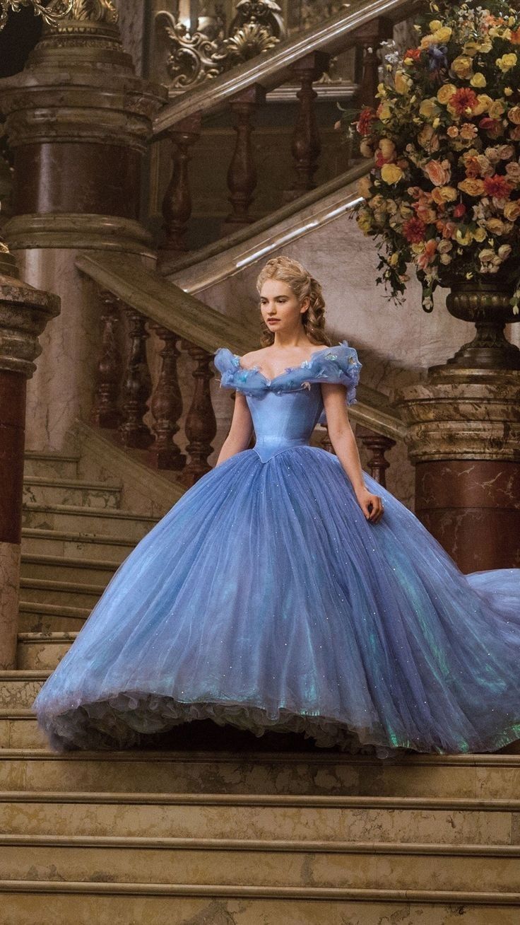 Ball gown, grand staircase