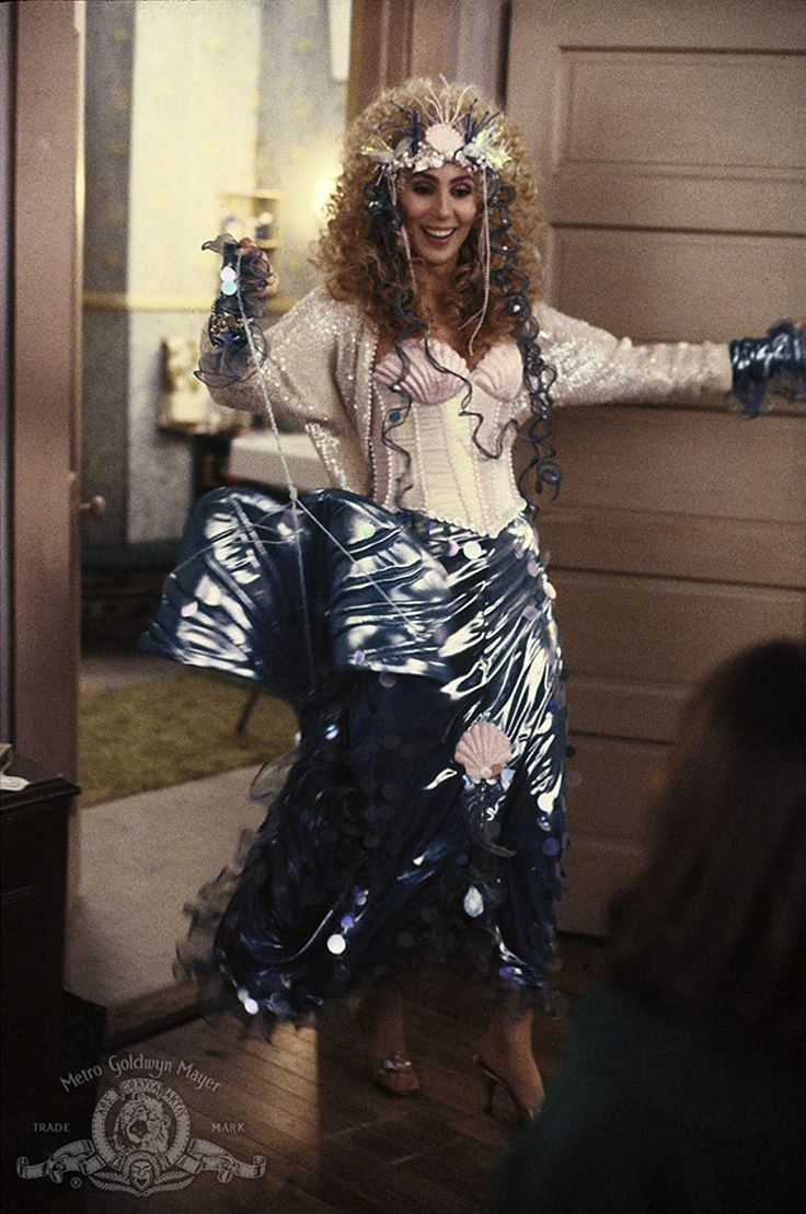 Silver sequined mermaid costume