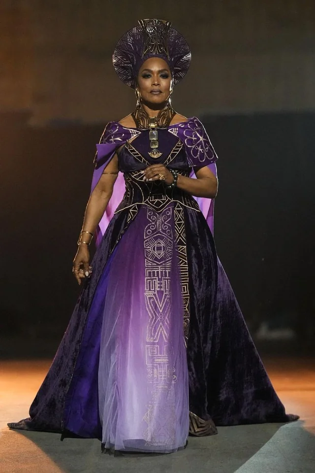 Coronation purple gown