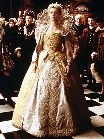 Gold embroidered ball gown